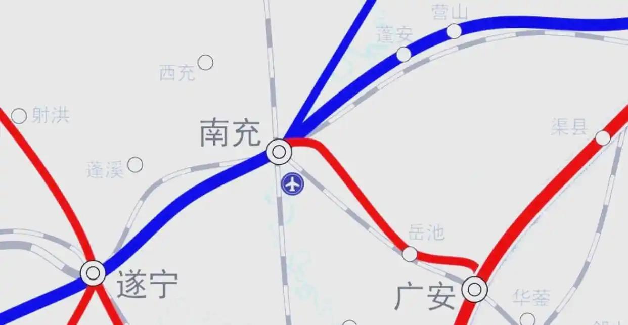 四川高铁在增1条，成都⇋广安仅需1个多小时